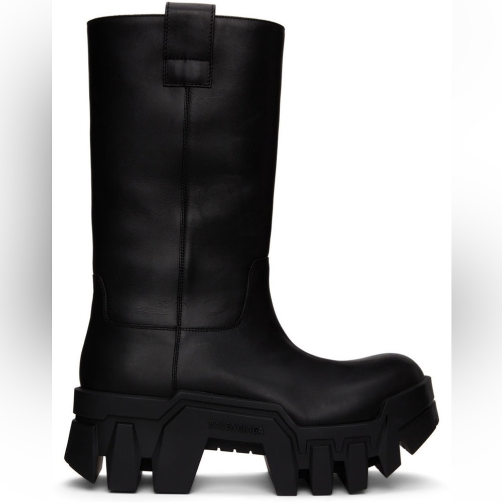 Balenciaga Black Bulldozer Boots